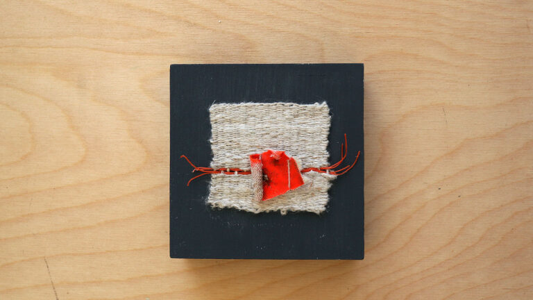 Strandingsgods 10x10 no13 vævet håndspundet hør