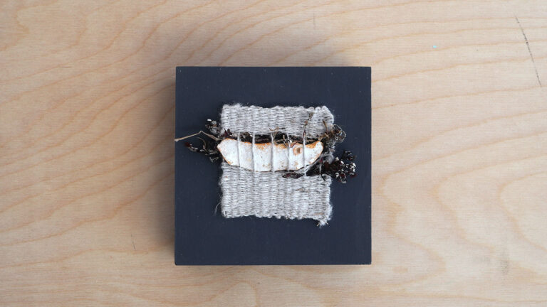 Strandingsgods 10x10 no4 vævet håndspundet hør